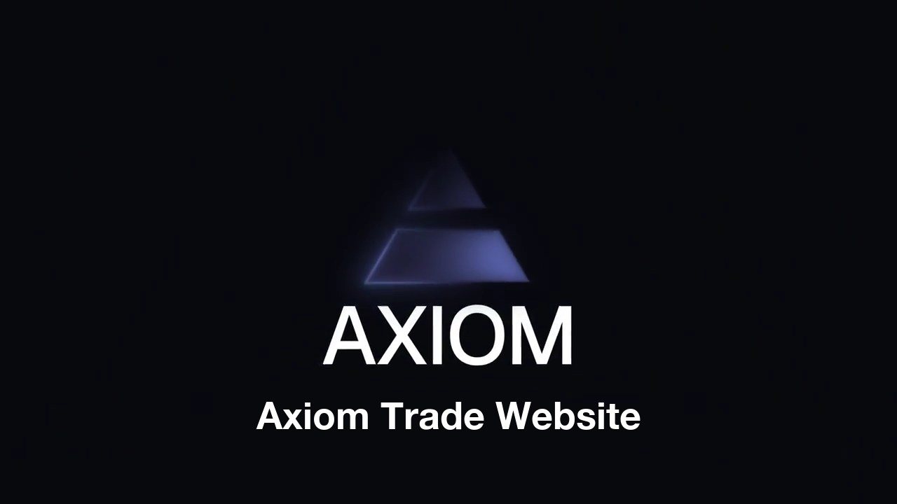 Axiom Trade website guide, over the Axiom logo